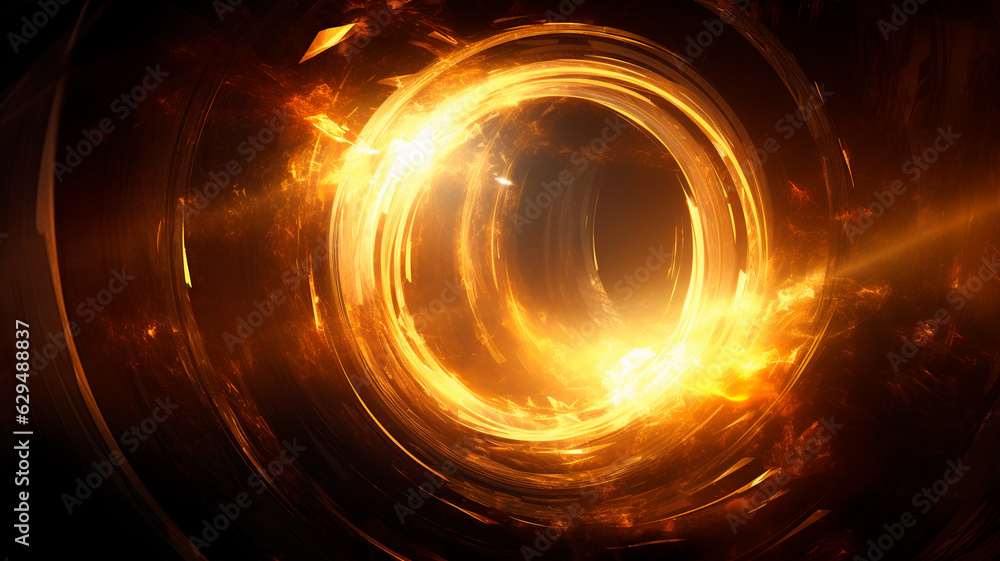 Obraz premium energy of light waves. Generative AI