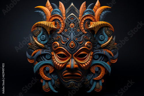 Mystical Tribal Mask: Ancient Wisdom in Traditional Adornment
