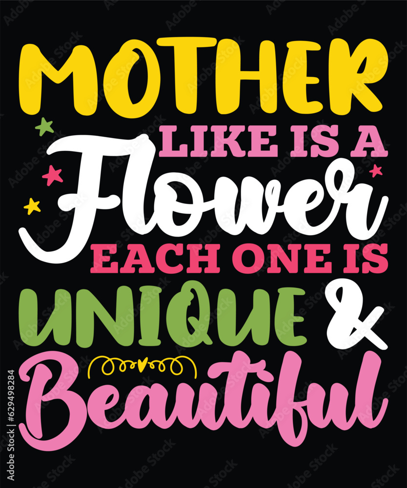 Fototapeta premium Mother like is a flower each one is unique and beautiful