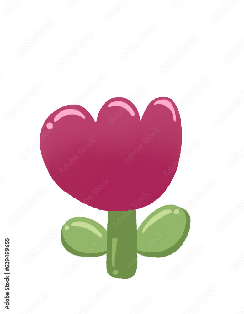 Flower doodle cute