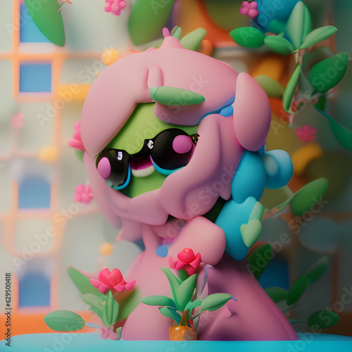 polymode style, Beauty, liveliness, bright colors, toy, soft smooth lighting, soft pastel colors, 3d blender render, polycount, modular constructivism, pop surrealism, physically based rendering photo