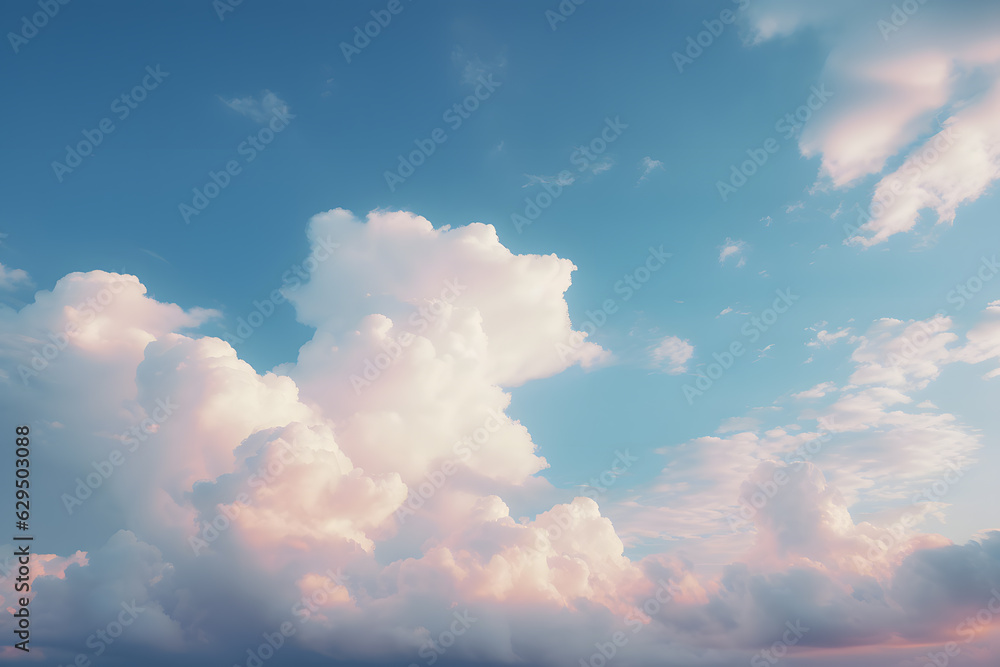 A blue sky and a clouds background A blue sky and a clouds background