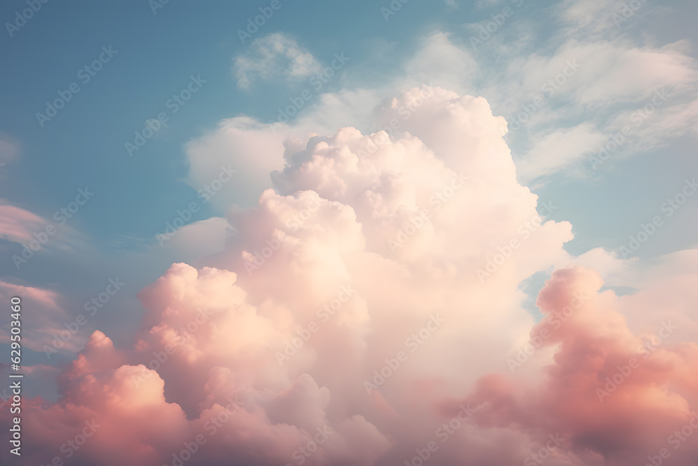A blue sky and a clouds background