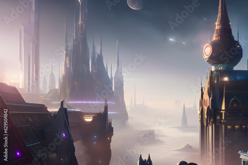Future city. Generative AI