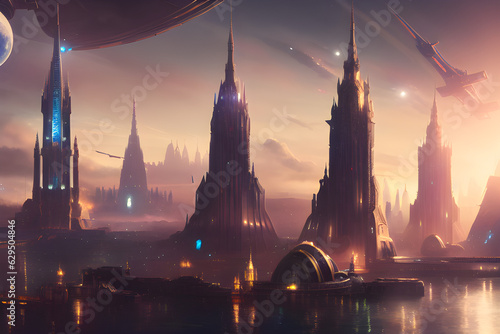 Future city. Generative AI