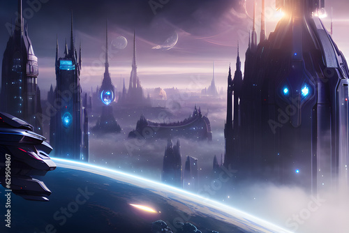 Future city. Generative AI