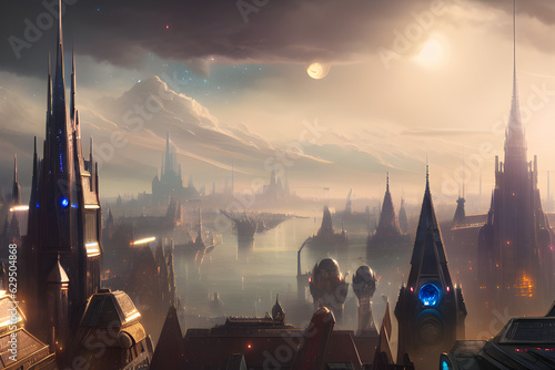 Future city. Generative AI