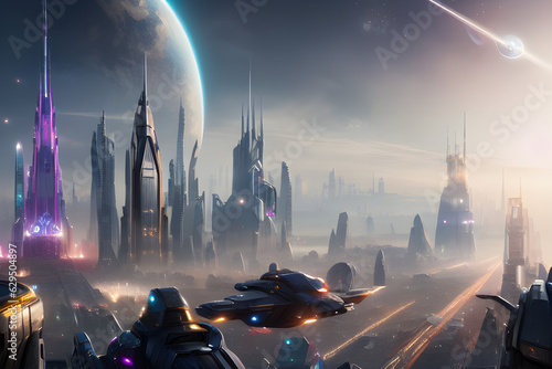 Future city. Generative AI