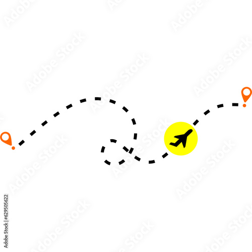 Airplane Travel Route