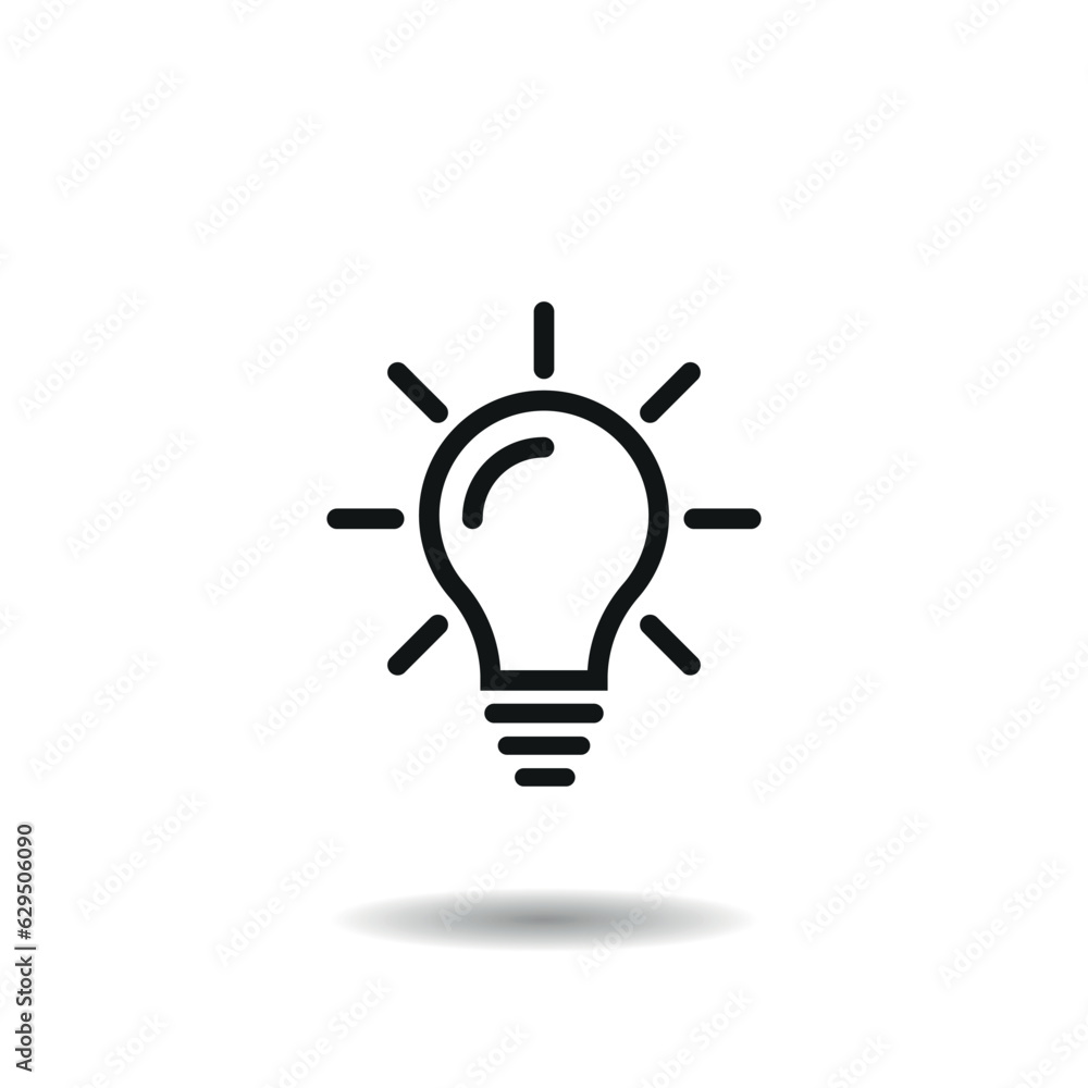 Lightbulb icon vector illustration. Bulb on isolated background. Idea sign concept. Lightbulb icon vector illustration. Bulb on isolated background. Idea sign concept.