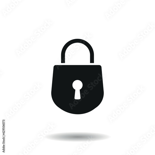 Padlock icon vector illustration. Security icon on isolated background. Password sign concept.