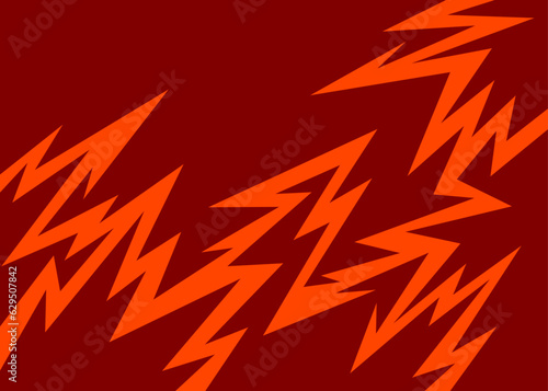 Canvas-taulu Simple background with jagged lightning pattern