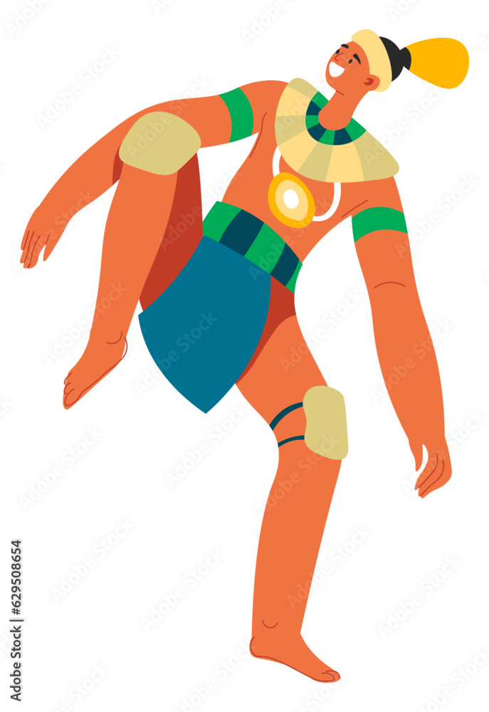 Aztec or mayan man, inca ethic male character Aztec or mayan man, inca ethic male character
