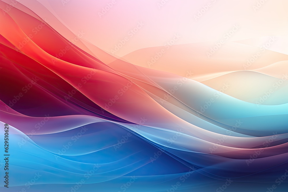 Fototapeta premium Abstract backgrounds with curves of various colors