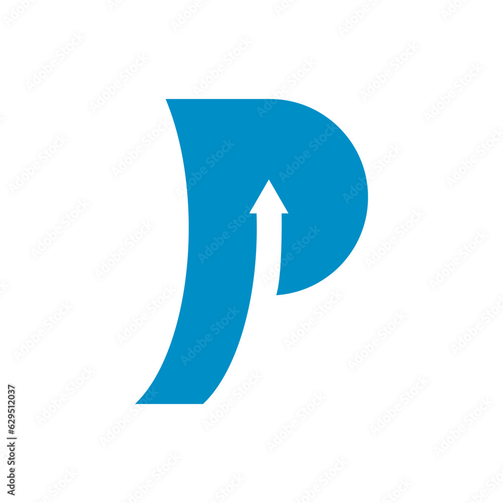 P letter combined with arrow logo template logo vector icon illustration P letter combined with arrow logo template logo vector icon illustration