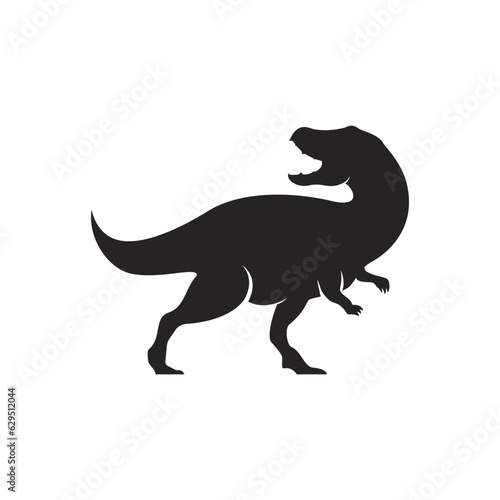 T-REX logo  jurassic period concept icon illustration