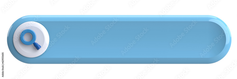 Search field. Search bar. 3D illustration. Search field. Search bar. 3D illustration.