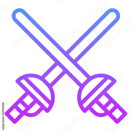 Fencing Sports Icon