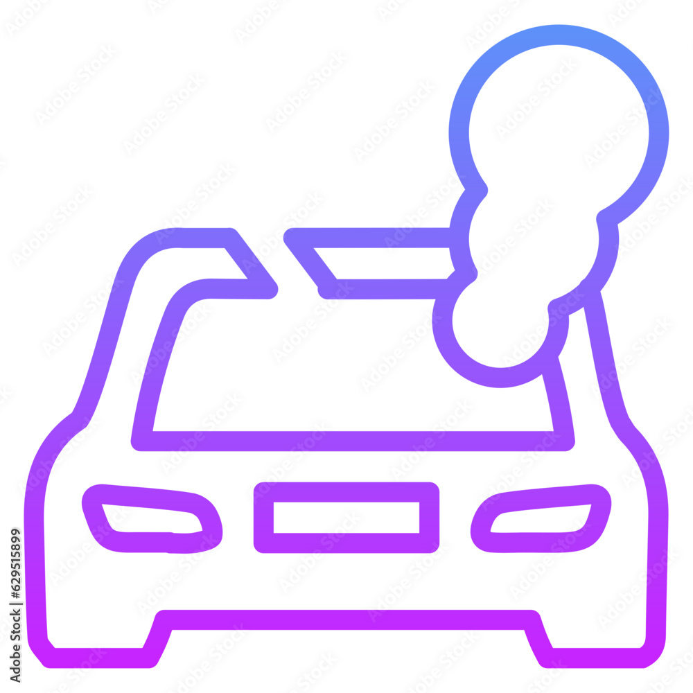 Broken Car Icon Broken Car Icon