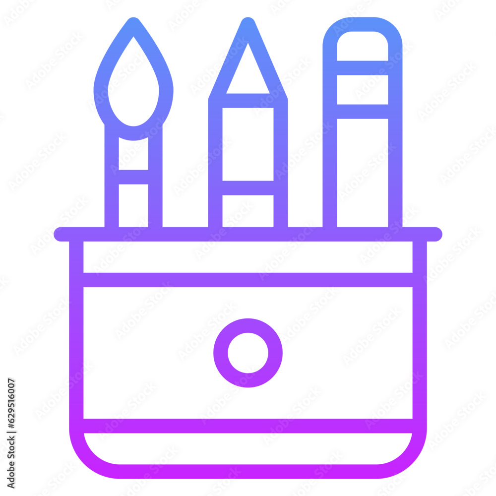 Pencil Cup Icon Pencil Cup Icon
