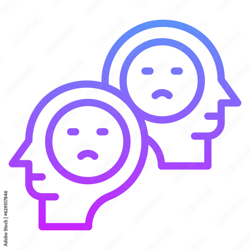 Fototapeta premium Bipolar Emotion Icon