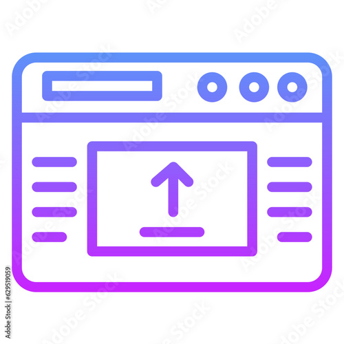 Webpage Upload Icon