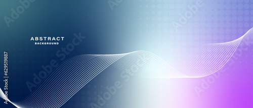 Abstract blurred color gradient background with Dynamic waves. Vector illustration

