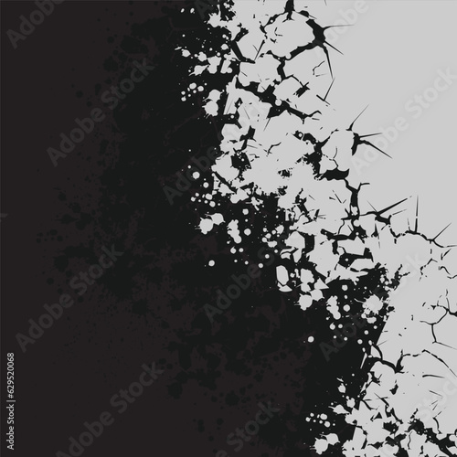 Cracks white line epicenter