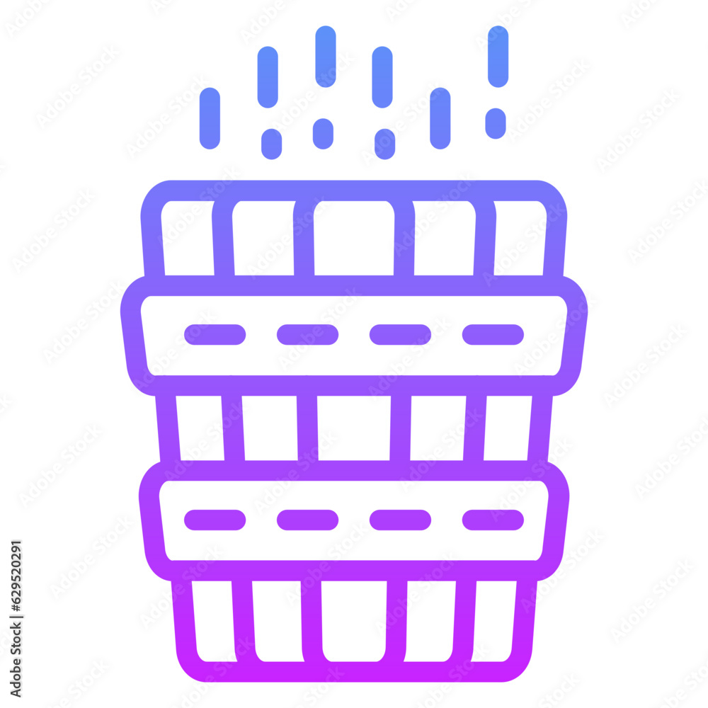 Wood Bucket Icon Wood Bucket Icon