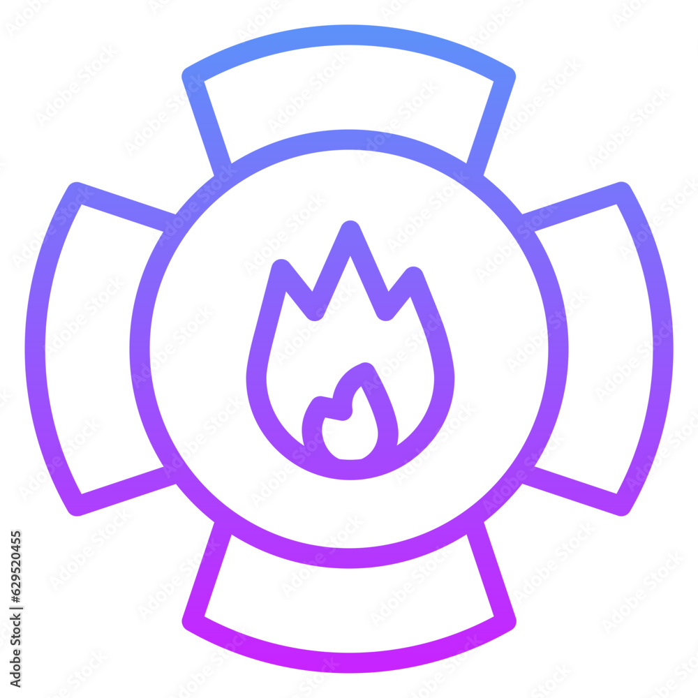 Firefighter Badge Icon Firefighter Badge Icon
