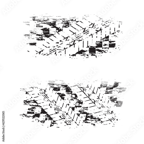 Sport flags grunge black silhouettes tire tracks
