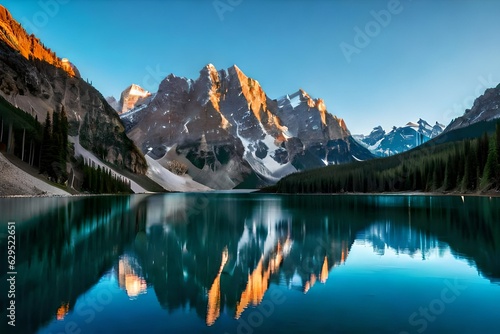 lake louise banff national park generated ai