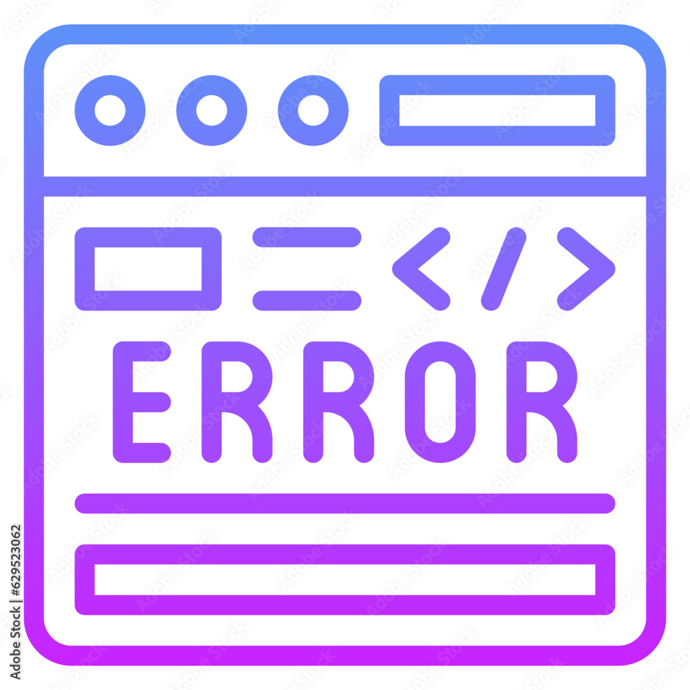 Code Error Icon Code Error Icon