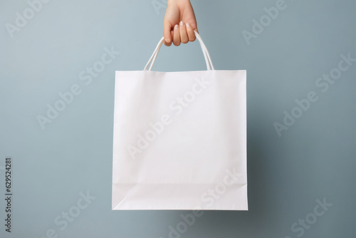 woman ecology purchase shopping template market bag fashion white layout buy. Generative AI.