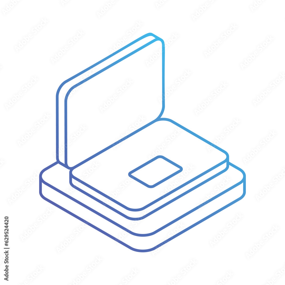 Laptop icon, vector stock illustration. Laptop icon, vector stock illustration.