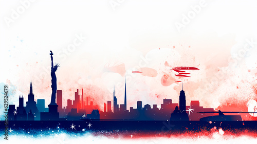 statue of liberty, new york city. Generative AI