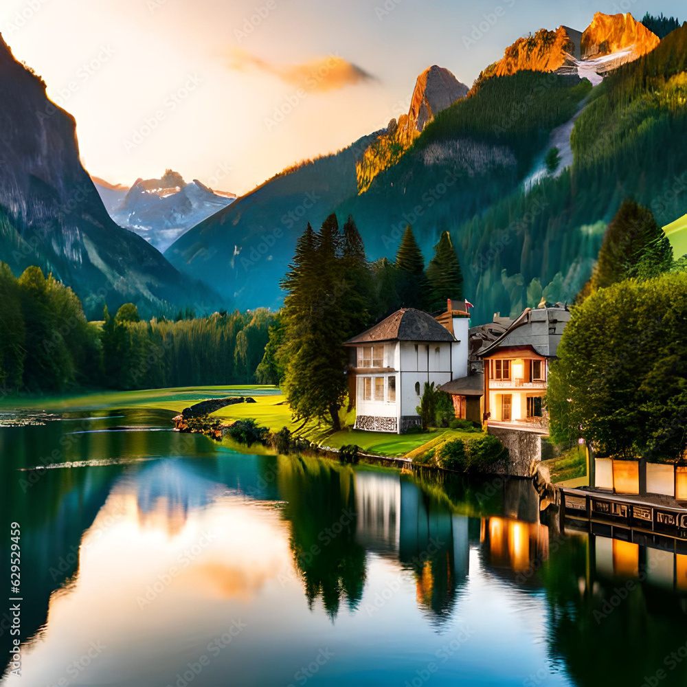 Fototapeta premium lake bled country