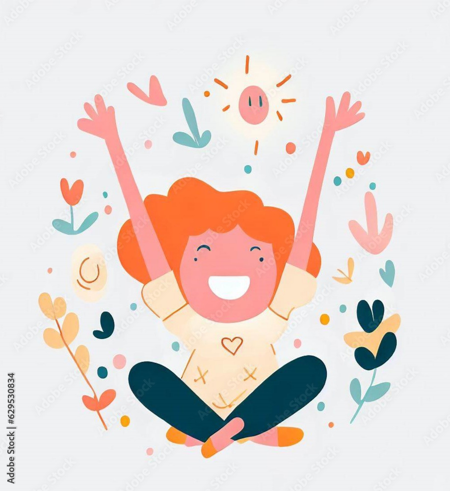 child happy illustration child happy illustration