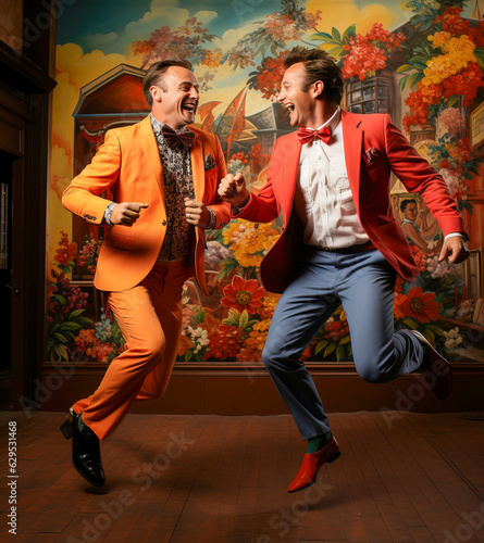 Eccentric people celebratin...