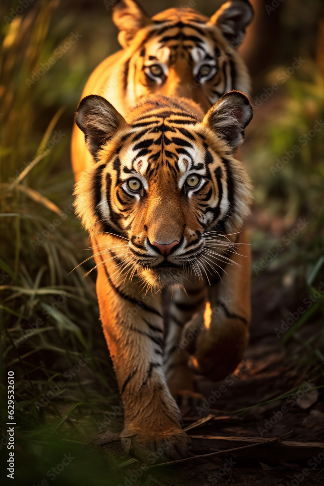 Tiger, Wildlife Photography, Generative AI Tiger, Wildlife Photography, Generative AI