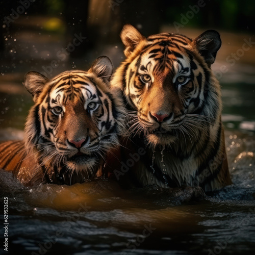 Tiger, Wildlife Photography, Generative AI