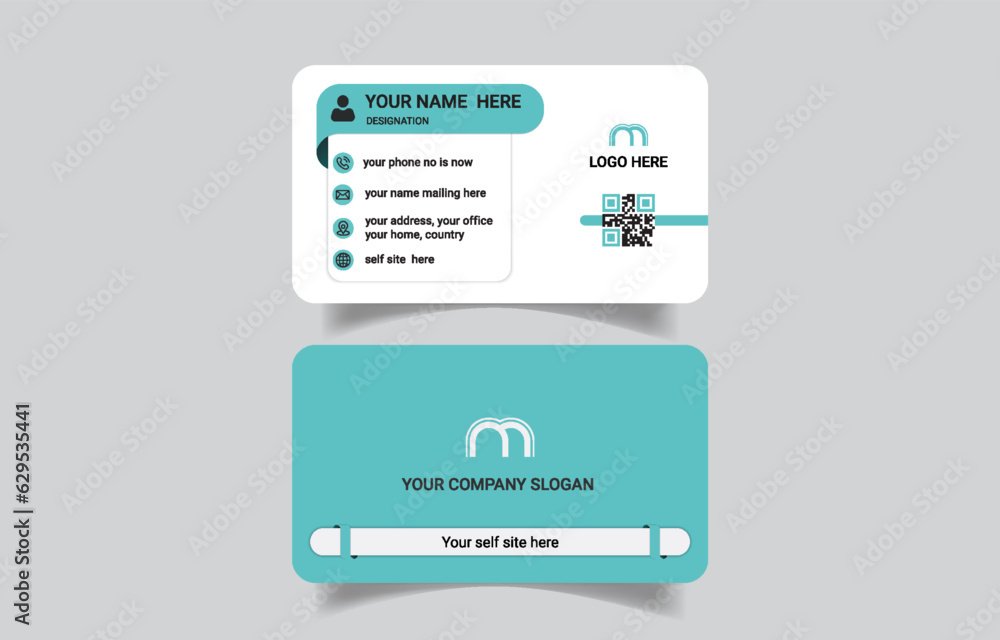 Luxury unique minimalistic business card vector art Luxury unique minimalistic business card vector art