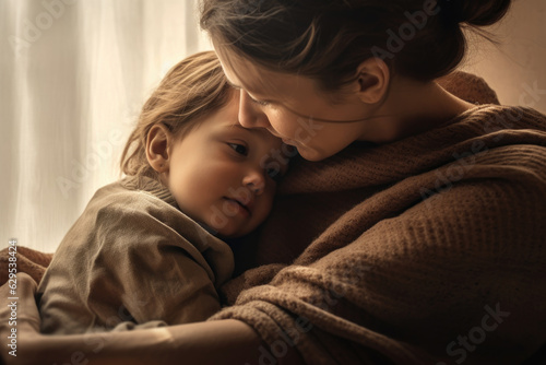 Tender moment between a parent and child of different abilities, exemplifying the strength of unconditional love