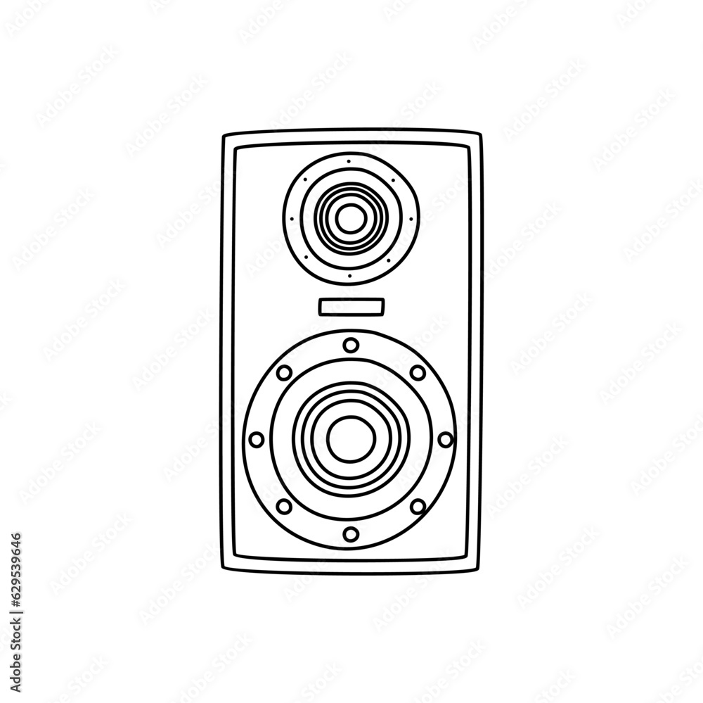 Doodle speakers icon. Hand drawn speakers icon in vector. Speakers illustration. Doodle loudspeakers icon in vector Doodle speakers icon. Hand drawn speakers icon in vector. Speakers illustration. Doodle loudspeakers icon in vector