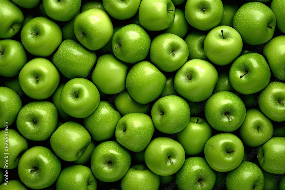 Nature organic fresh green apple. Top view of apples. Pile of freshness. Healthy fruit wallpaper Nature organic fresh green apple. Top view of apples. Pile of freshness. Healthy fruit wallpaper