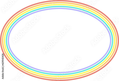 Oval Rainbow Shape
