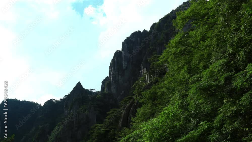 time lapse of Yangshimu Mountains, Jiangxi province, China. time lapse of Yangshimu Mountains, Jiangxi province, China.