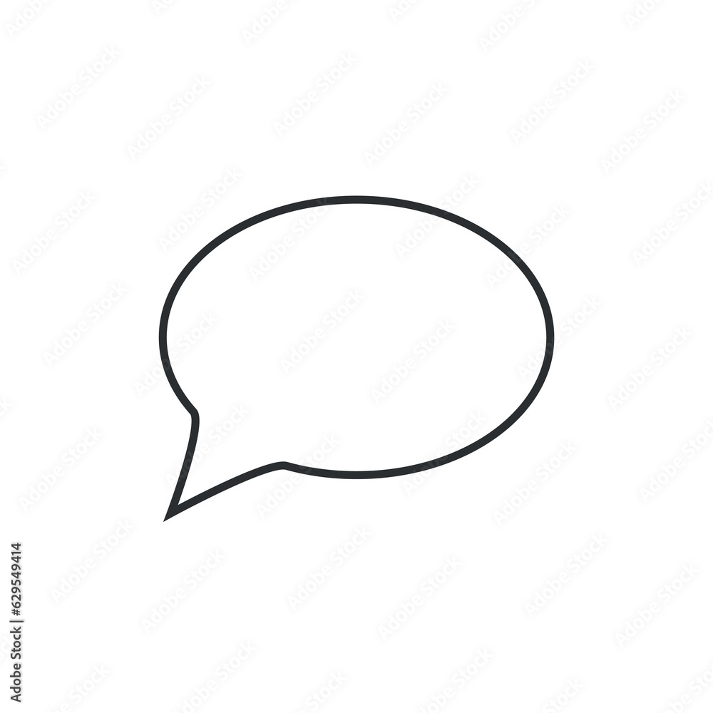 Leaked blank chat bubble vector flat icon for websites and graphic resources. Leaked blank chat bubble vector flat icon for websites and graphic resources.