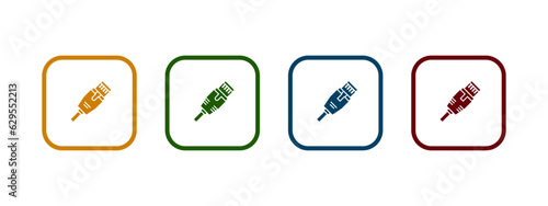 ethernet icon vector illustration. colorful ethernet icon concept.