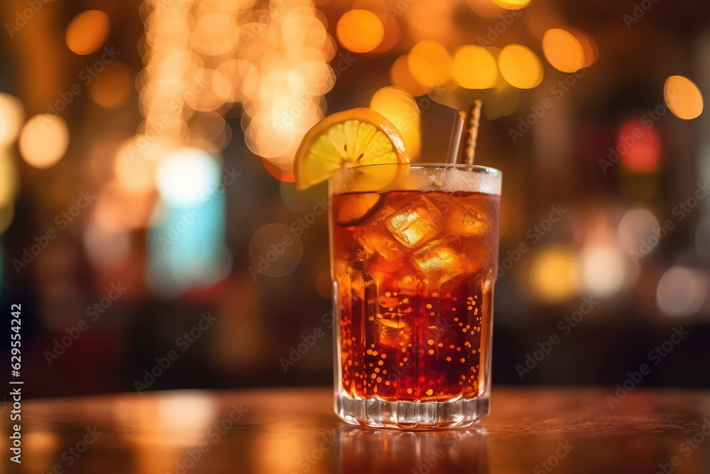 cocktail a glass on background cocktail a glass on background
